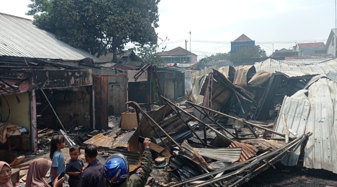 Kondisi Pasar Belik pasca kebakaran